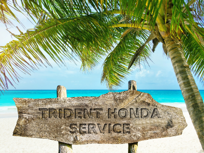 Trident Honda Service on the beach