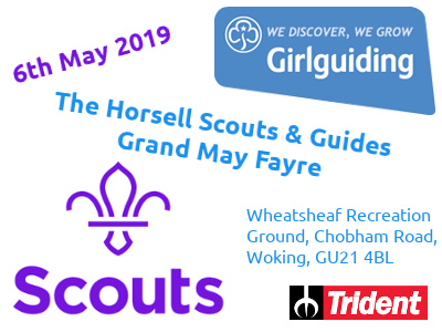 The Horsell Scouts & Guides Grand May Fayre Poster
