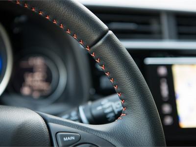 Honda Jazz 2018 Sport - Orange Stitching on Steering Wheel