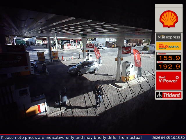 Webcam refreshes every six seconds and shows our current fuel prices Webcam refreshes every six seconds and shows our current fuel prices